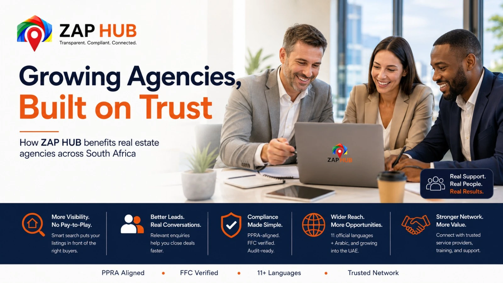 Growing Agencies, Built on Trust: How ZAP HUB Benefits Real Estate Agencies